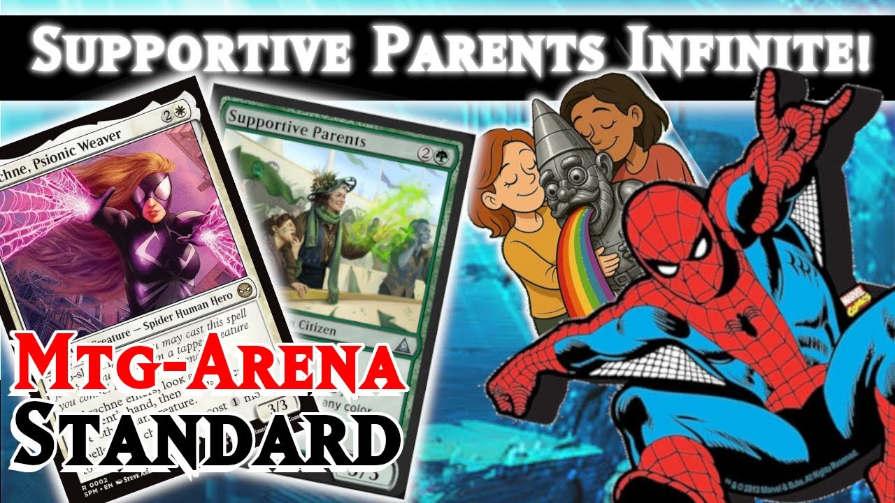 Infinite Combo With 5 Color Spider Humans | Supportive Parents Combo! | Standard | MTG Arena