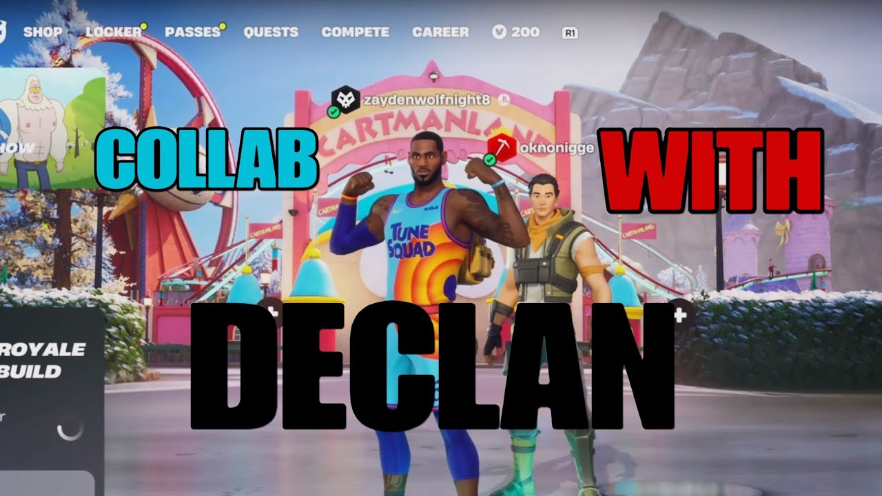 Fortnite match with my friend Declan! Collab with @declansabine14