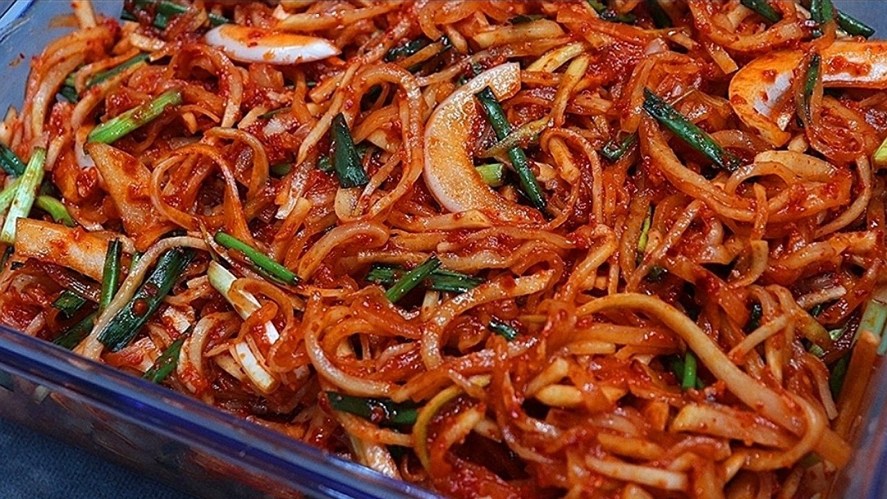 💥초간단 무생채 맛있게 할수있는방법 알려드려요❗김장전 가을무생채 맛에 푹~빠져보세요💯
