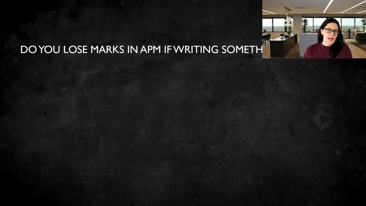 ACCA APM How to Lose Marks in APM