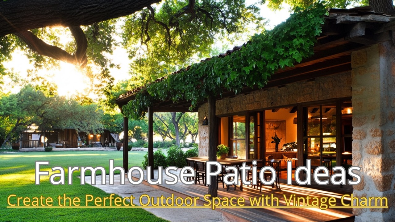 Stunning Summer Farmhouse Outdoor Living Ideas for a Cozy Backyard Retreat
