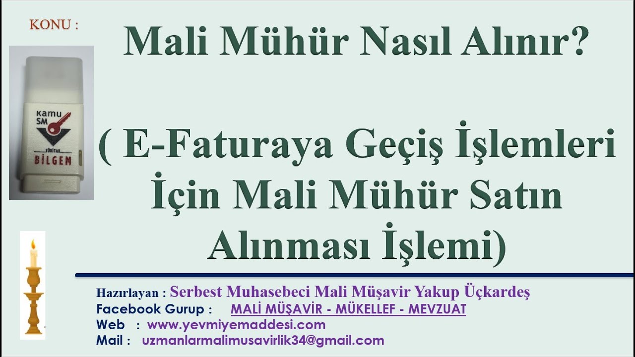 MALİ MÜHÜR NASIL ALINIR