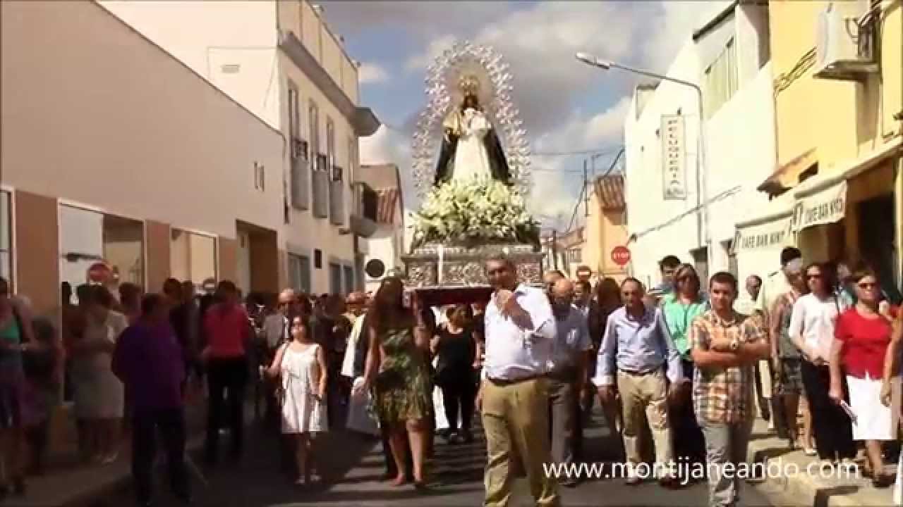 Traslado de la  Virgen de Barbaño a la Parroquia de San Gregorio, Montijo (Badajoz) 8/9/2014