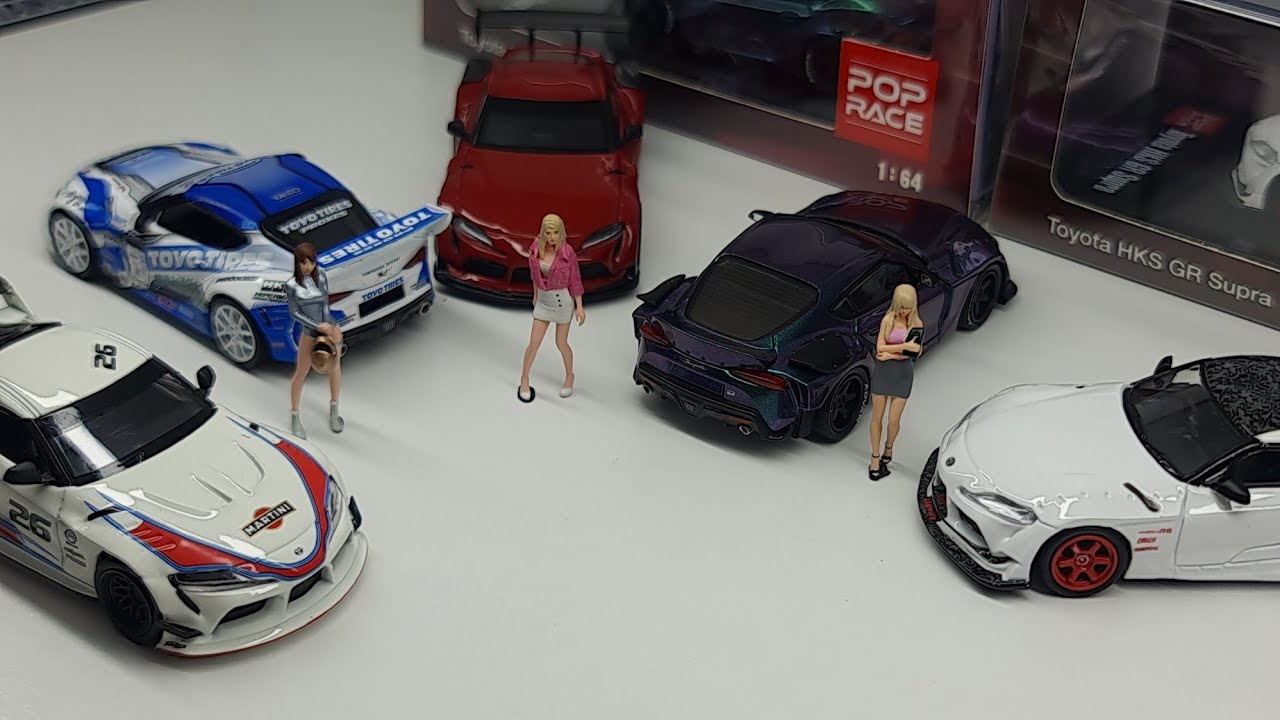 FirstLook Toyota HKS GR Supra Pop Race vs Mini GT