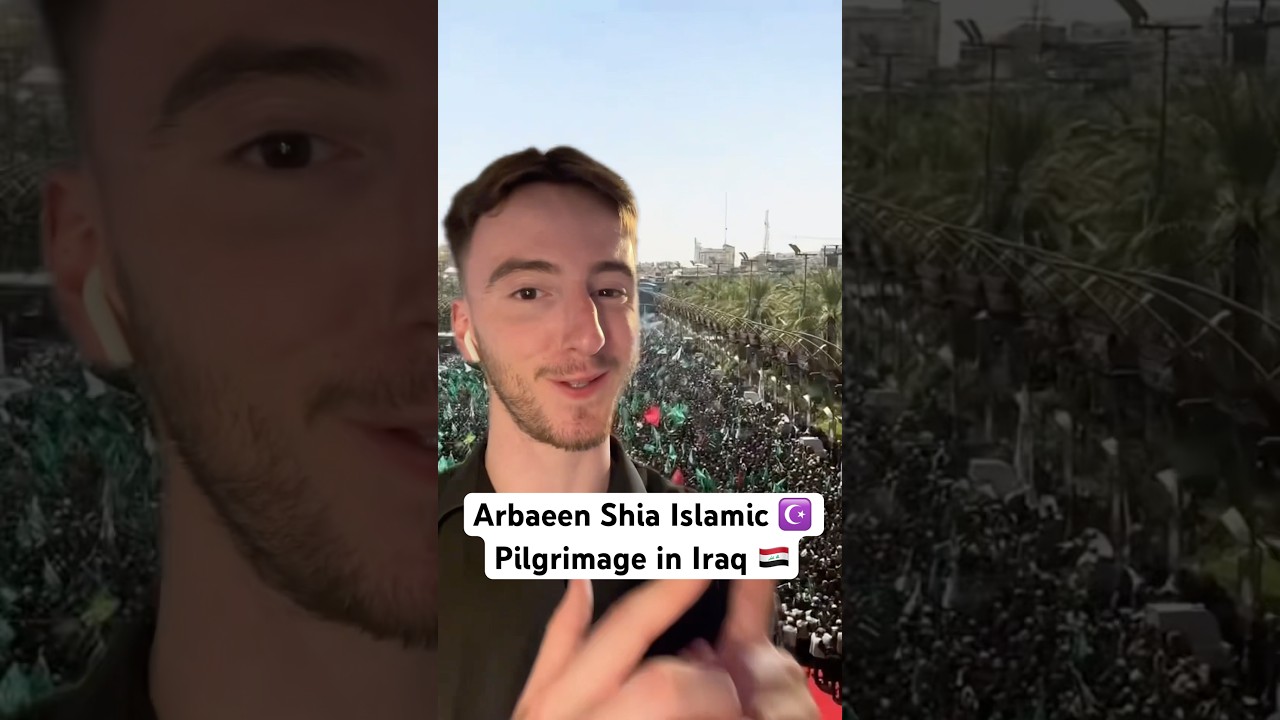 Arbaeen Shia Islamic pilgrimage ☪️ in Iraq explained 🇮🇶 #shia #muslim #iraq #karbala