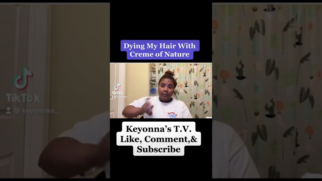 New Upload!!!!!😊#hair#dye#cremeofnature