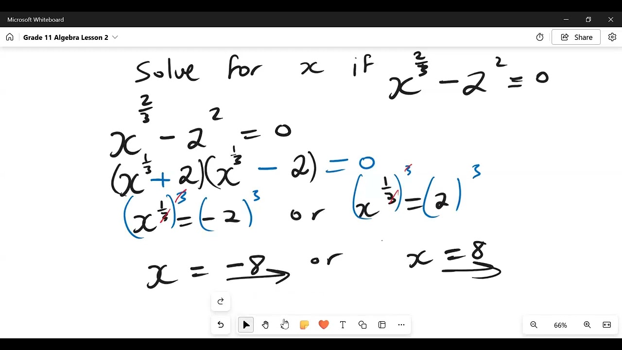 Grade 11 Algebra Lesson 2