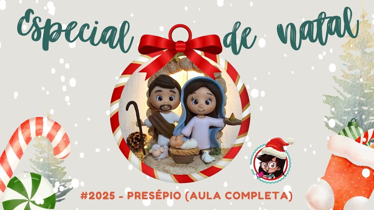 Presépio de natal em biscuit - AULA ESPECIAL COMPLETA