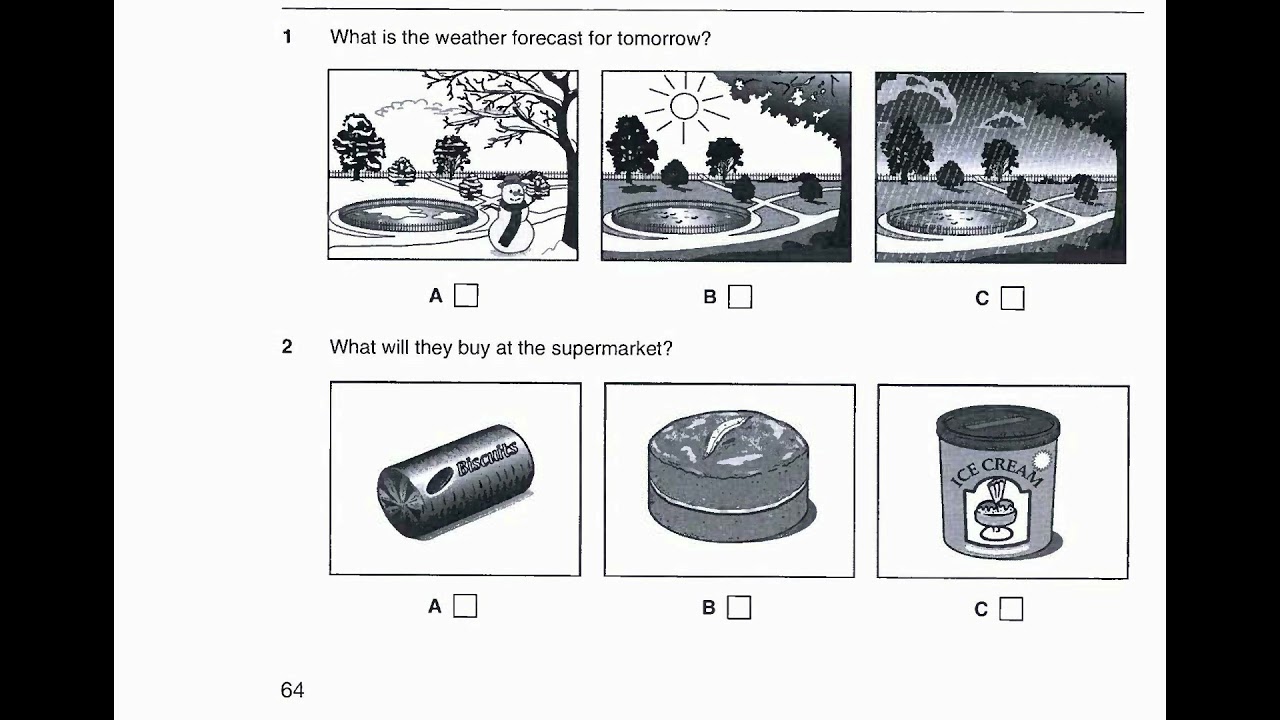 Study English online (B1). Preliminary English Test (PET) Listening Book 5 : Test 3 part 1