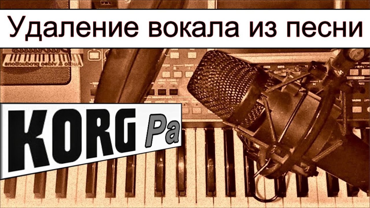 Функция караоке и удаление вокала в KORG Pa900: voice remover~DJ functions~manual