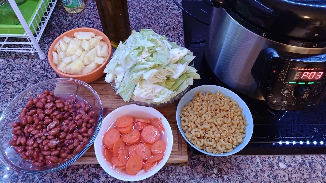 SOPA DE FEIJÃO COM MACARRÃO SIMPLES E FÁCIL!🇵🇹🇧🇷👍😋