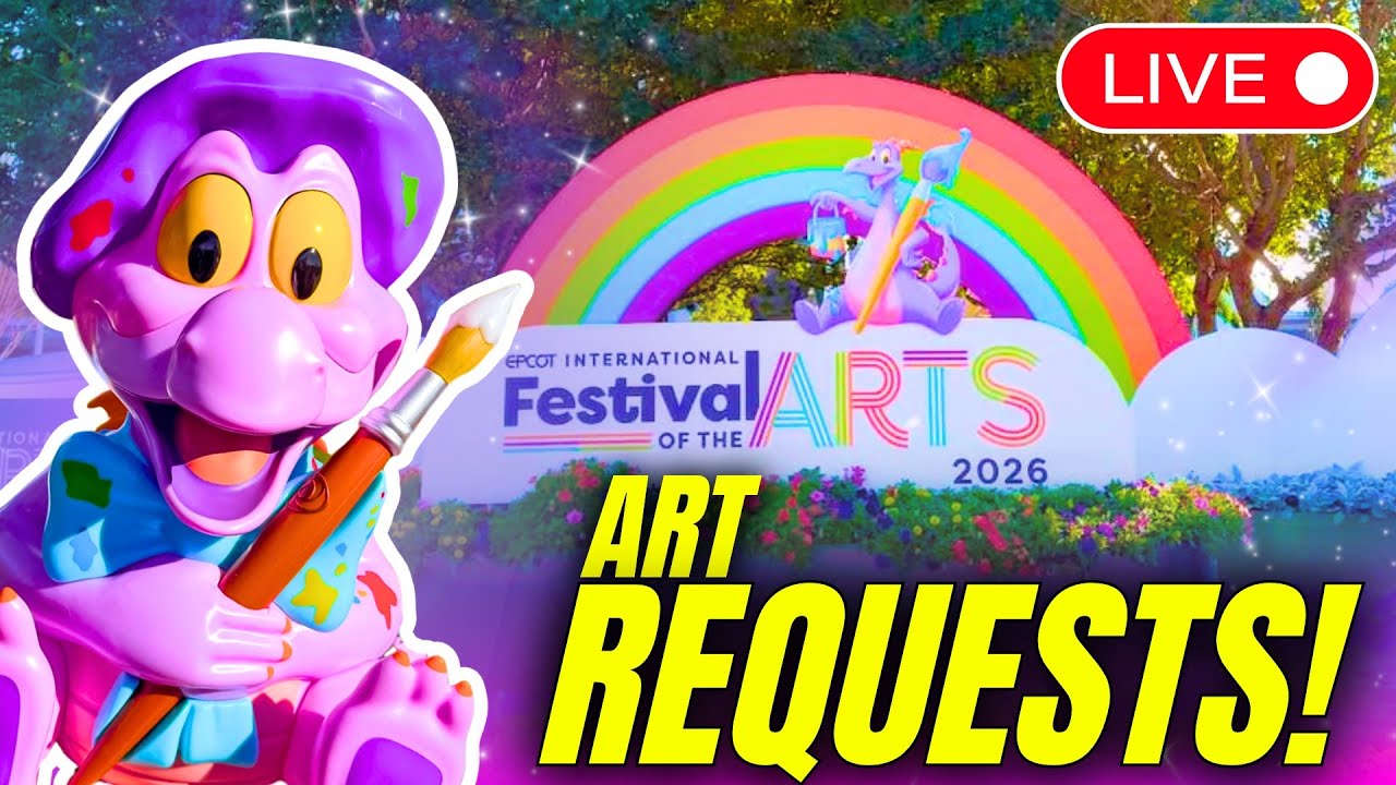 LIVE: EPCOT Festival of the Arts INSPIRED Art Requests | Walt Disney World Latest Updates