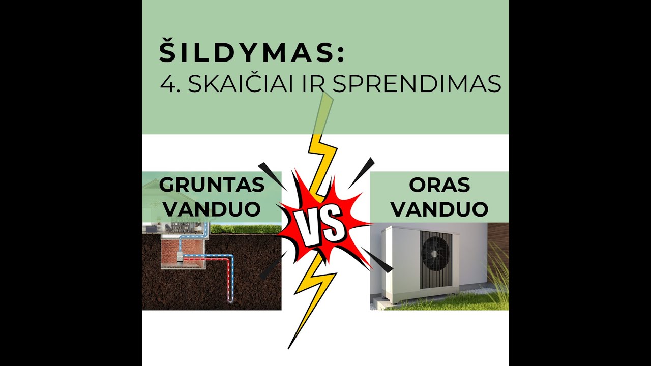 Kurį rinktis - gruntas - vanduo šilumos siurblį (geotermiją) ar oras - vanduo