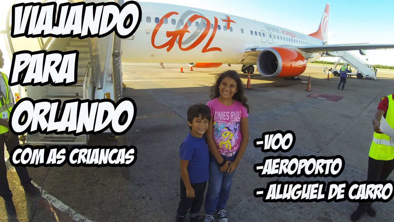 Férias com as crianças em Orlando - Vôo, aeroporto e aluguel de carro [VLOG]