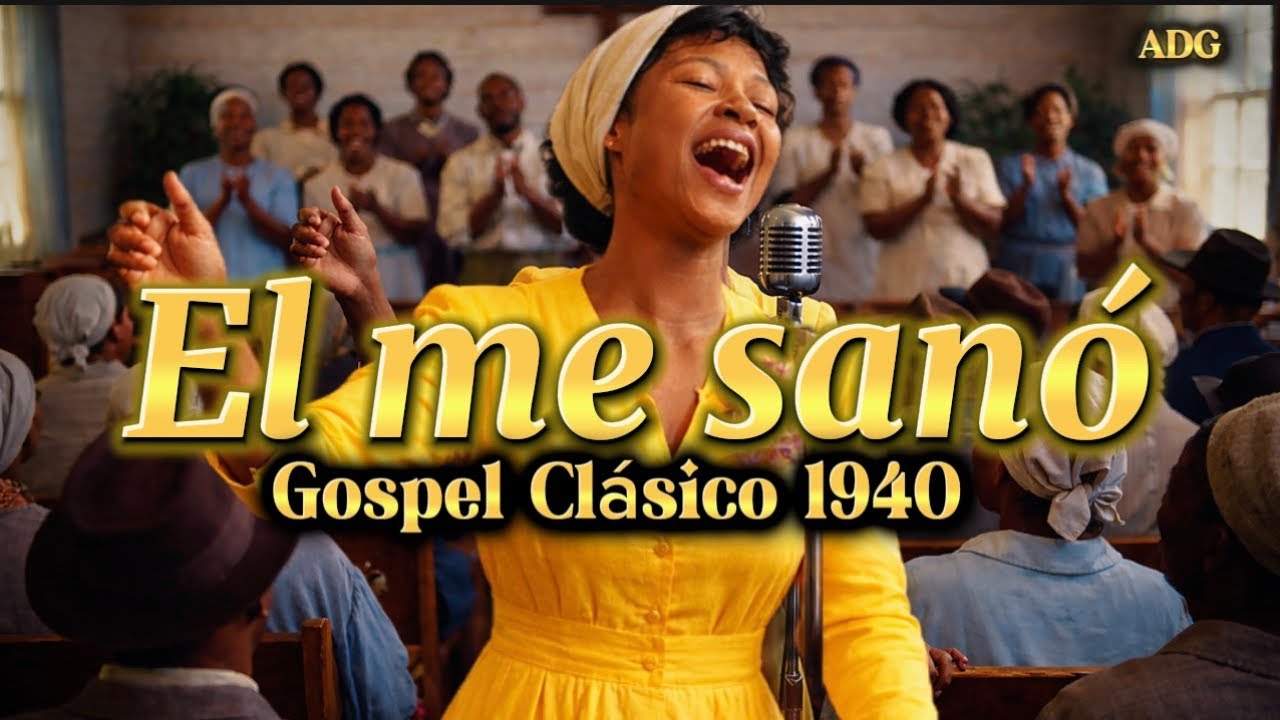 Gospel Clásico 1940 🎙️ Él me sanó | Alabanzas de milagros con ritmos del ayer