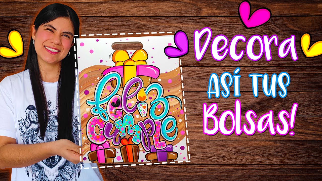 🎁CÓMO DECORAR BOLSAS de REGALO! 😍 SIN Marcadores😍🤭