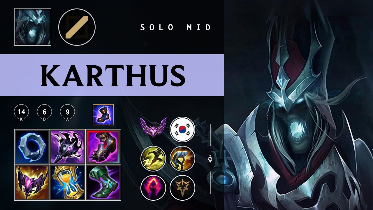 Karthus Mid vs Twisted Fate - KR Master Patch 26.03