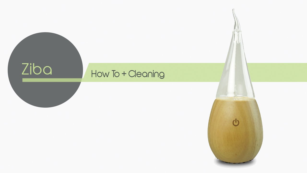 Ziba - Nebulizing, Negative Ion, Glass / Wood Aromatherapy Diffuser