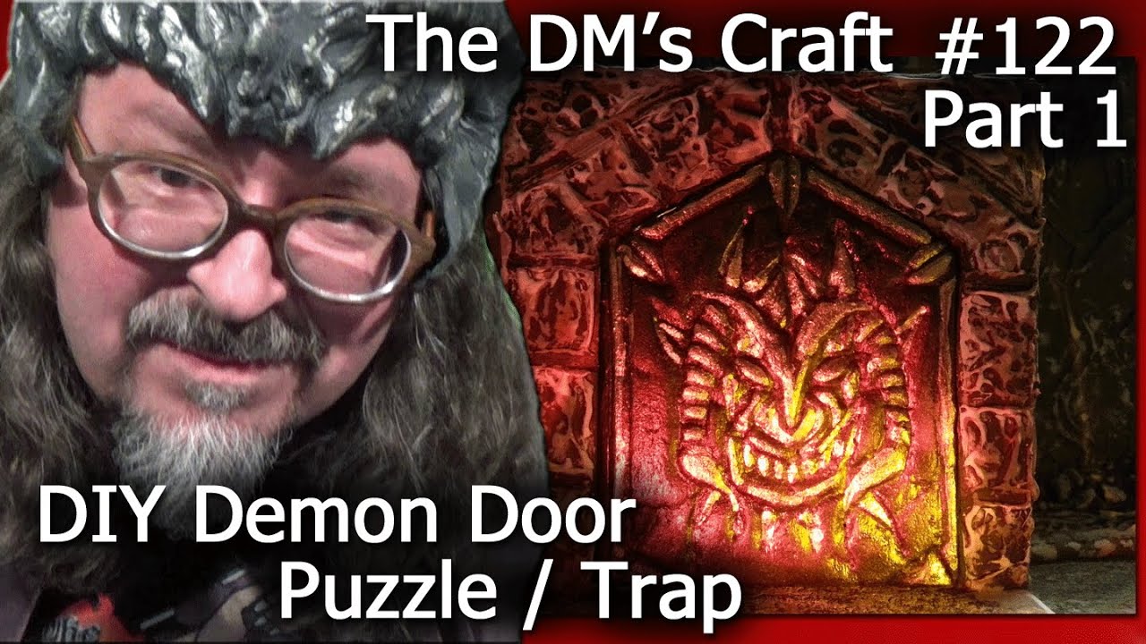 DEMON DOOR Riddle/Trap Miniature Terrain (DM's Craft #122/Part1)