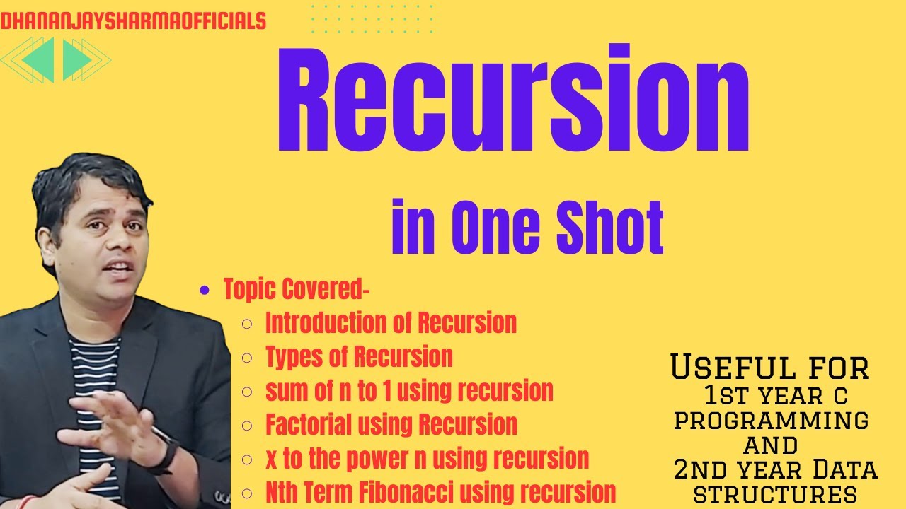 Recursion in One Shot | C Programming