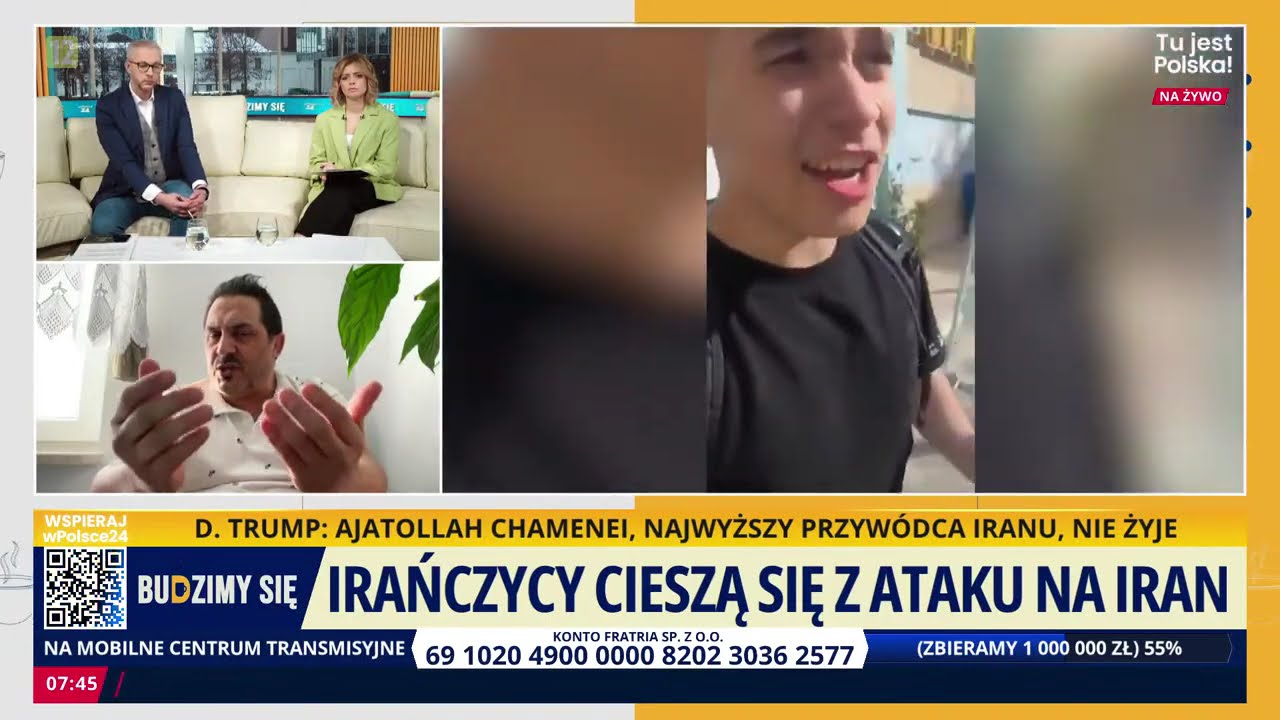 Konflikt na Bliskim Wschodzie - radość Irańczyków. Jahiar Irani. Budzimy się
