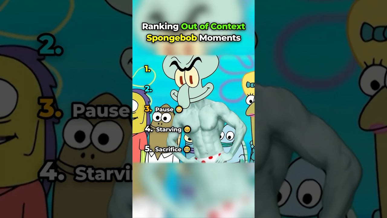 Ranking Out of Context Spongebob Moments (pt. 4) 😂