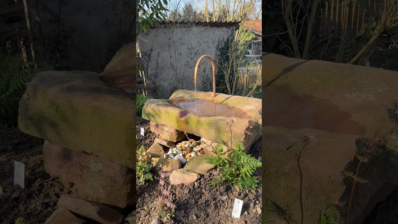 DIY-Brunnen #naturgarten #gartenbrunnen #brunnen