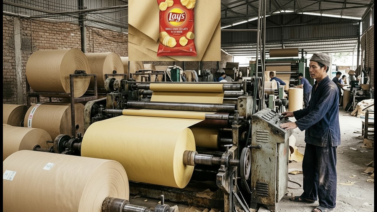 Amazing Recycling Process: Turning Tons of Waste Paper Into Massive Cardboard Boxes