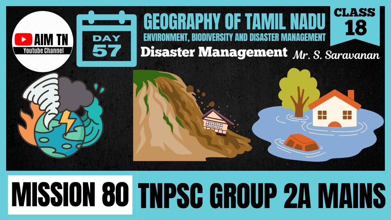 🌎 Geography📍| Class - 18 | Disaster Management | Mr. Saravanan.S
