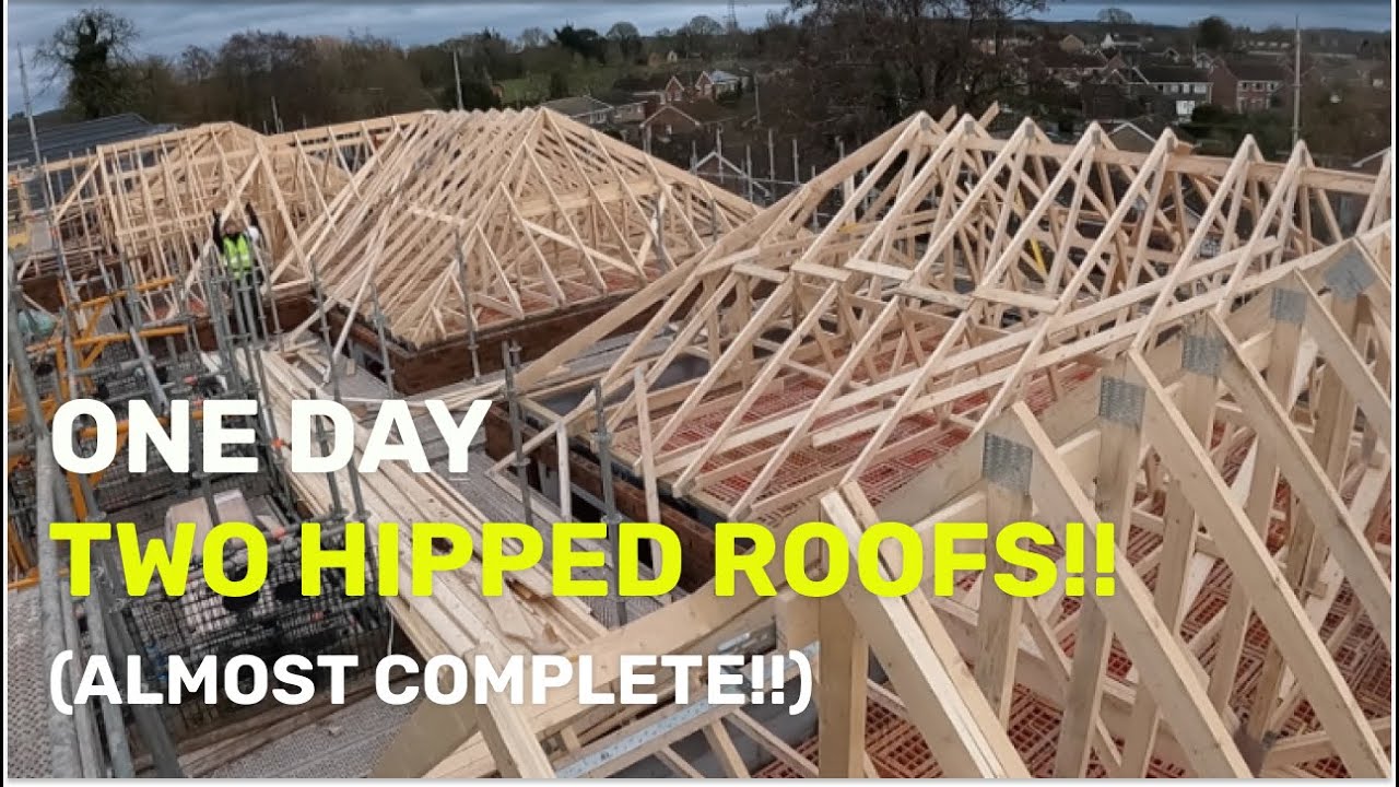 2 Hipped Roofs in 1 Day! (Almost Finished)