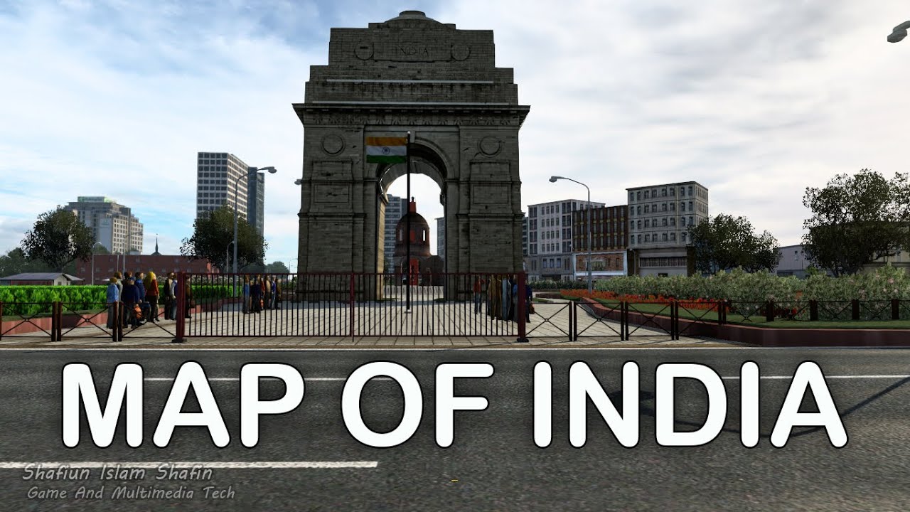 GMT:- Map Of INDIA 😍 | Working Review For Ets2 | India Gate