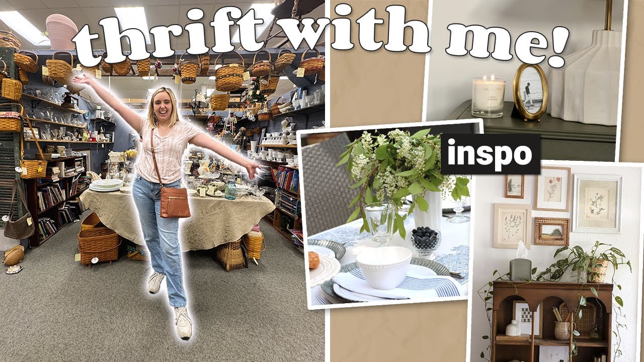 Shopping for thrifted decor for my apartment ✨