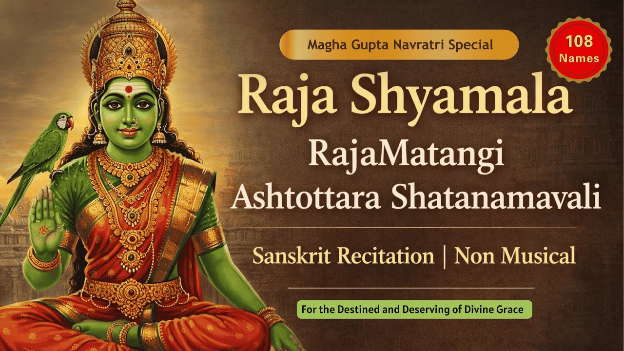 Magha Gupt Navratri | RajaShyamala Ashtottara Shatanamavali | 108 Sacred Names of RajMatangi