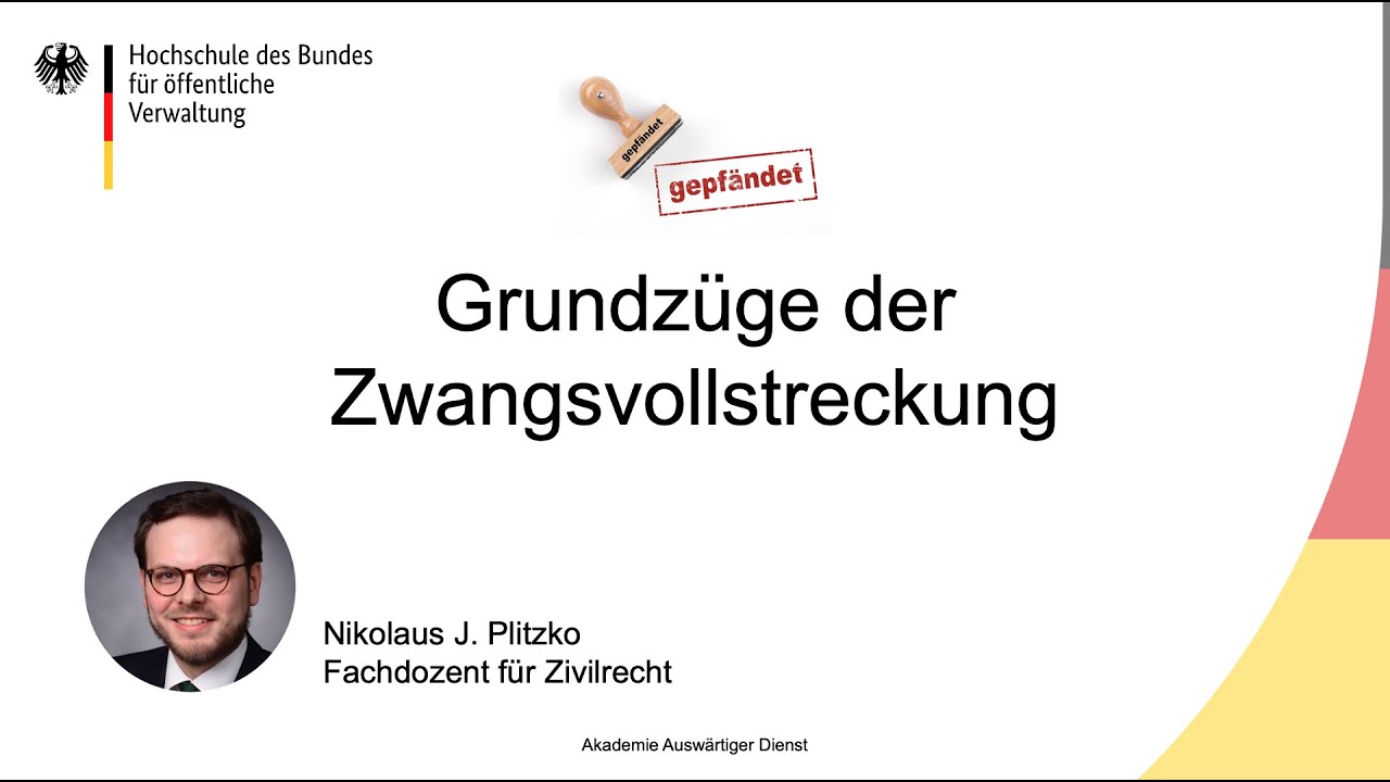 Grundzüge der Zwangsvollstreckung