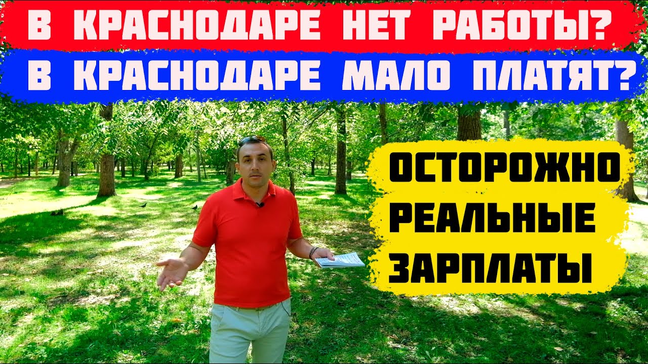 👷Работа в Краснодаре. Сколько реально зарабатывают в Краснодаре [Часть 1]