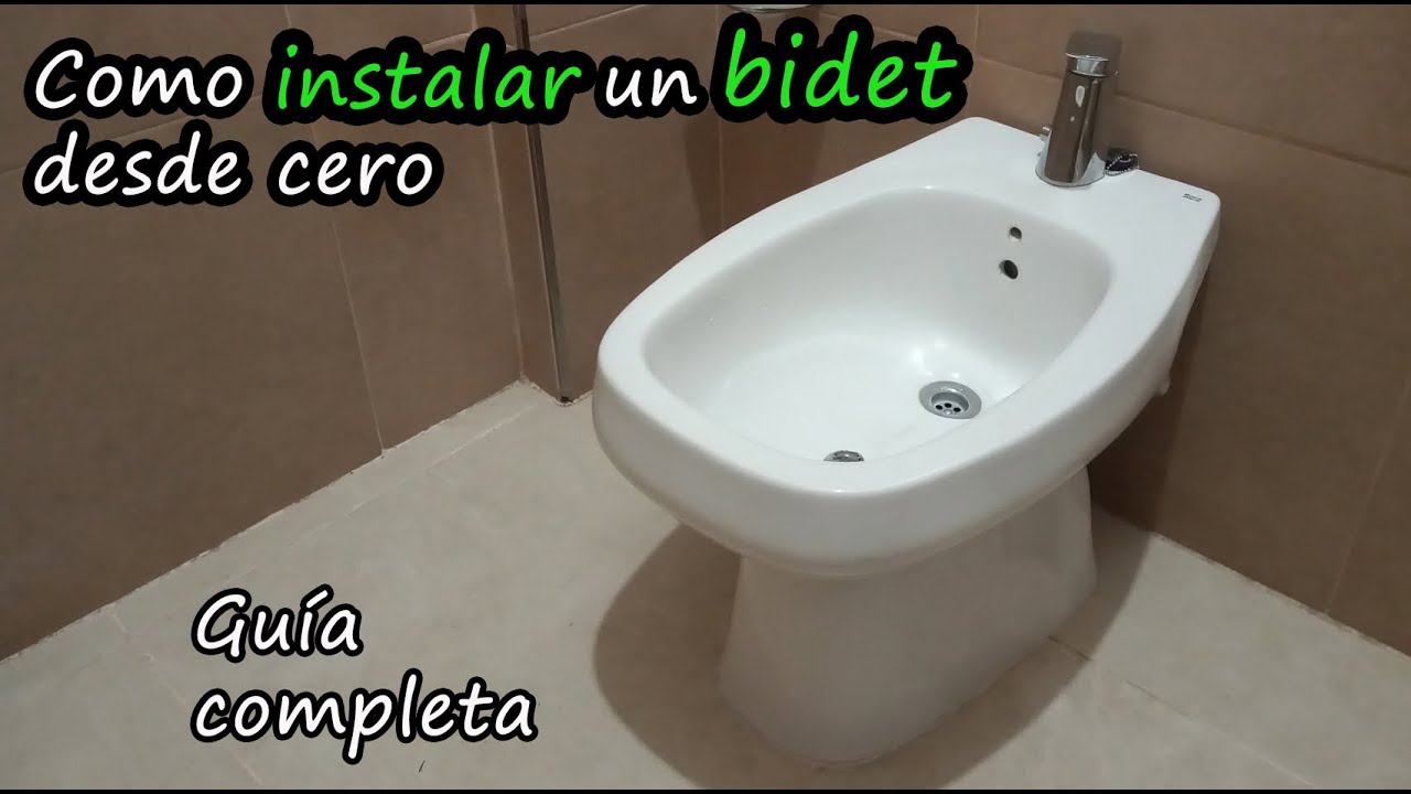 Como Instalar un bidet con griferia y desagüe