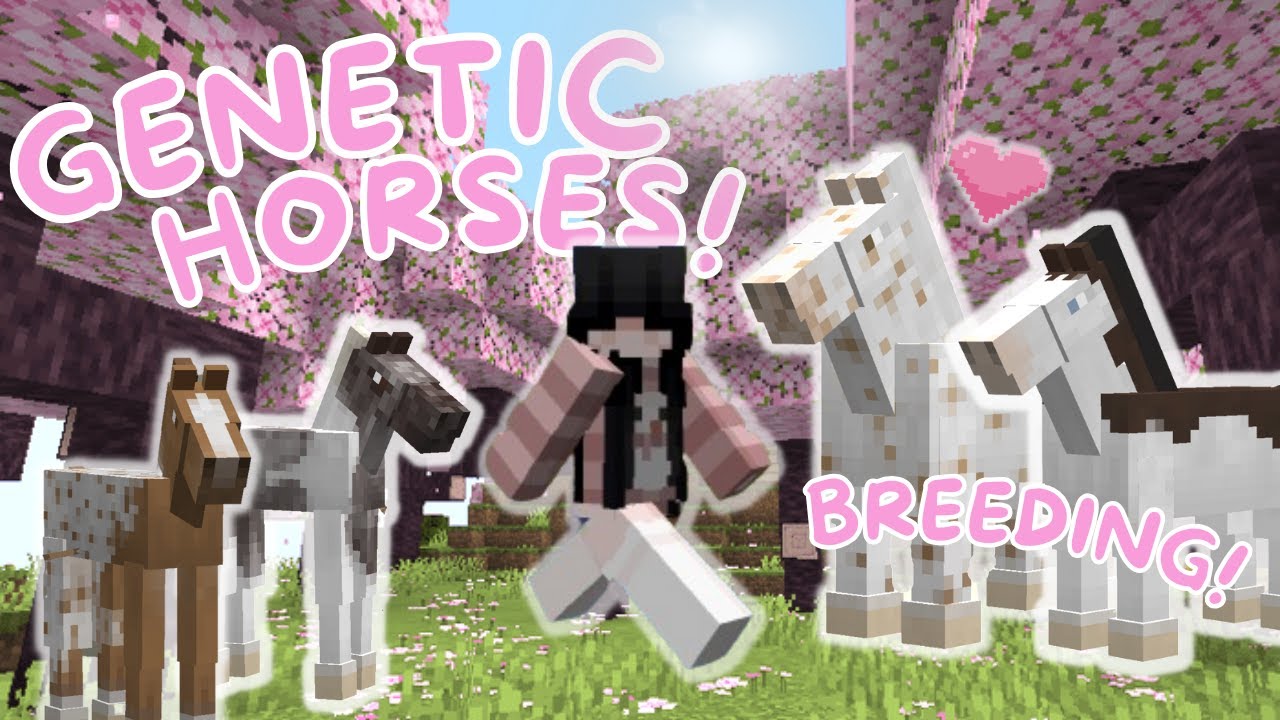 Breeding Genetic Horses In Minecraft! II Realistic Horse Genetics