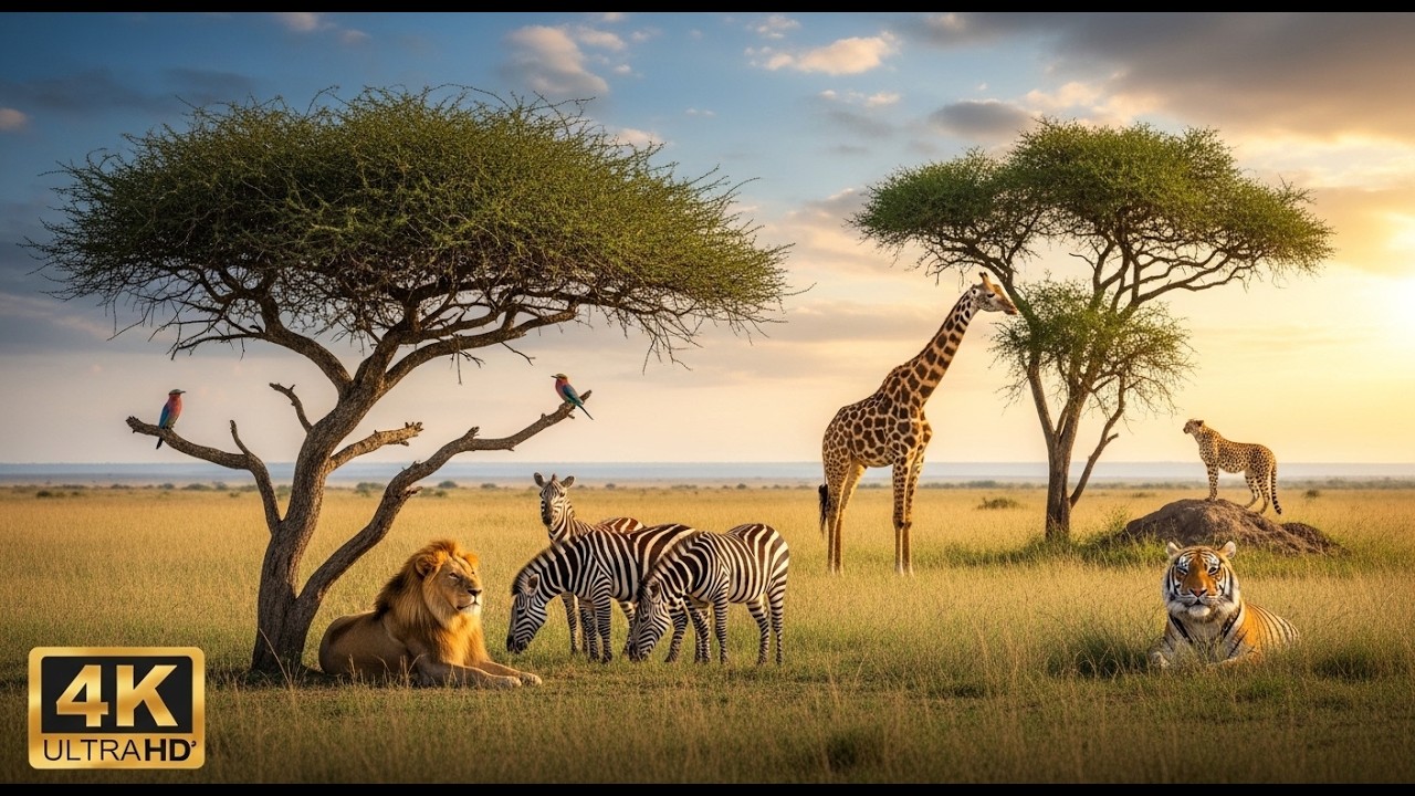 AFRICAN WILDLIFE ANIMALS 4K - Discover The Breathtaking Wildlife of Africa