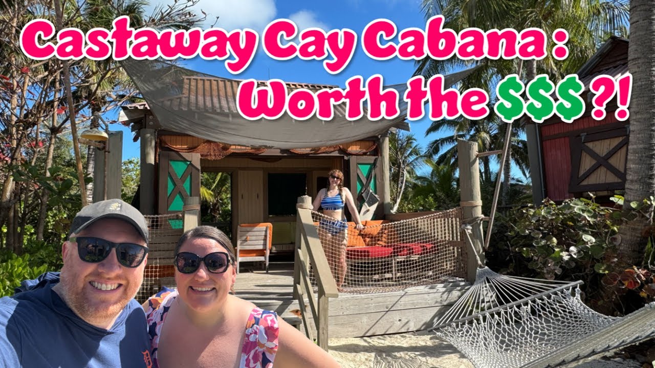 Our Family Cabana Day on Castaway Cay l Disney Wish Vlog Day 3 + Castaway Cay 5K Run!