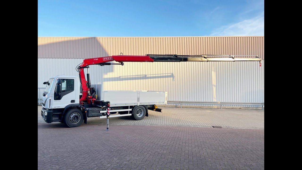 IVECO-MAGIRUS - EuroCargo 180E320 4x2 mit Kran Fassi F185, Funk