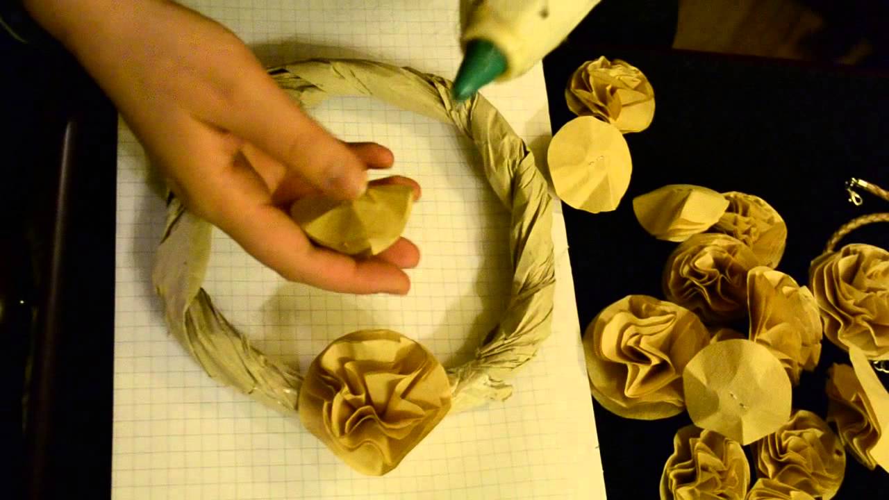 DIY Joulukranssi suodatinpusseista