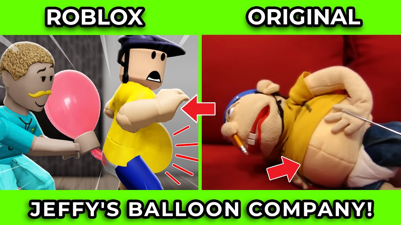 SML Movie vs SML ROBLOX: Jeffy's Balloon Company ! Side by Side