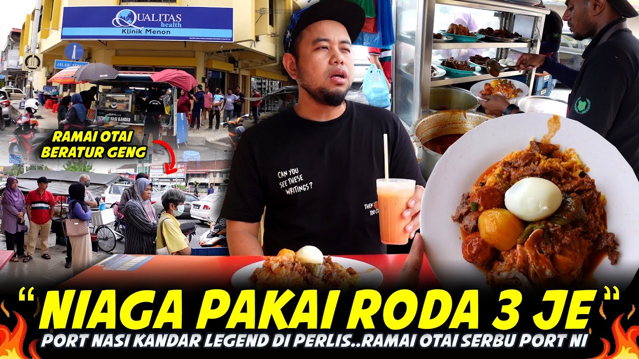 INI GERAI ORANG LAMA...SELAMBER JE BUKA GERAI DEPAN KLINIK..Terjah Nasi Kandar Legend Dekat Perlis