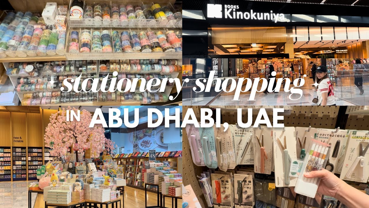 stationery store shopping &bull; abu dhabi, uae [kinokuniya]