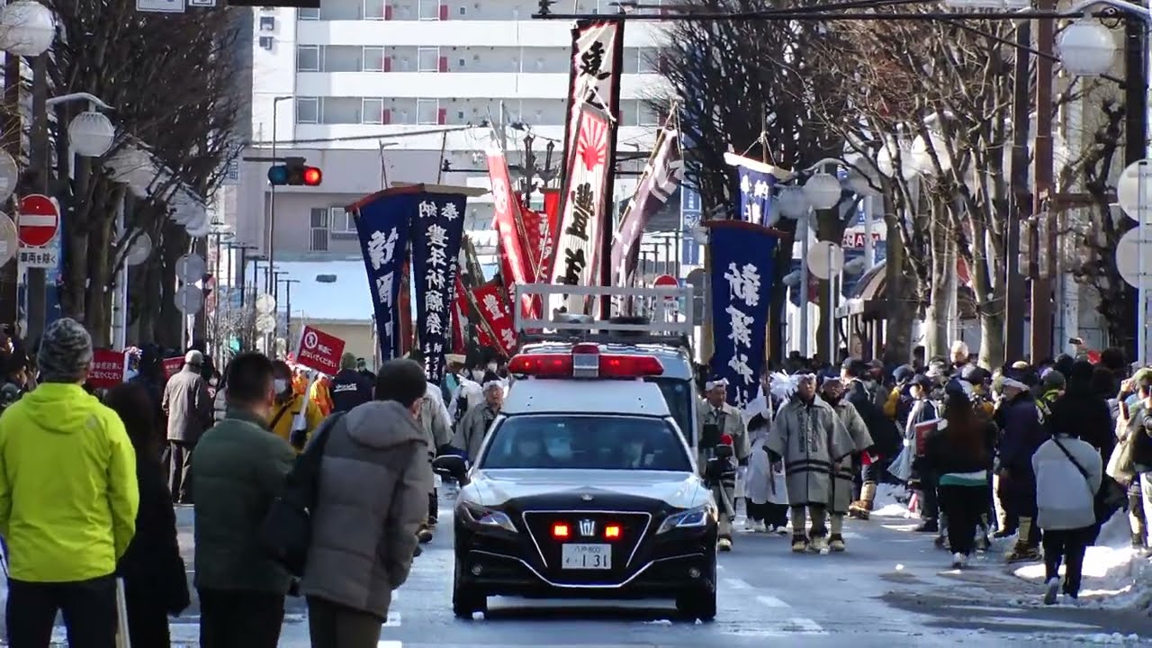 八戸えんぶり２０２３年２月１７日中居林えんぶり組一斉摺り