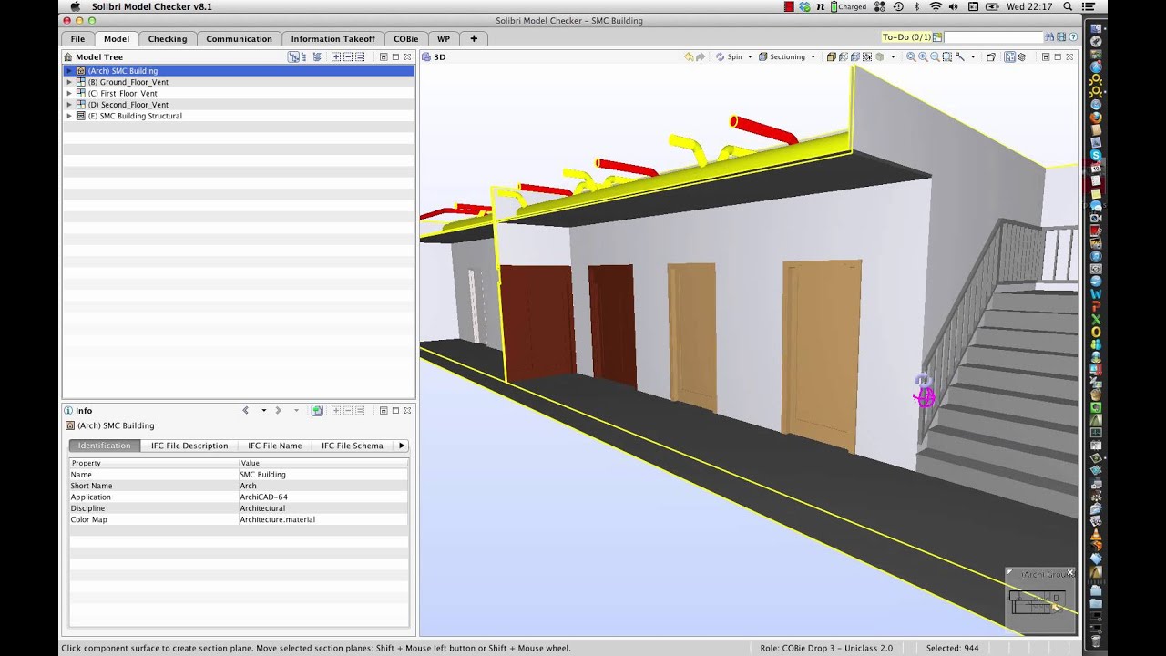 Solibri Model Checker - Importing and Visualisation of Models