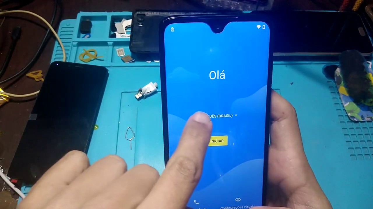 Remover conta google Moto G7 Plus   Android 10