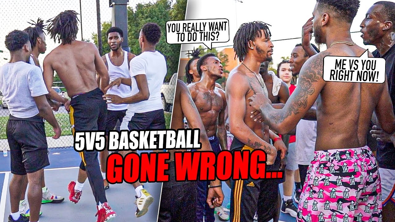 Trash Talker THREATENS To Shut Down The WHOLE PARK... 5v5 Basketball
