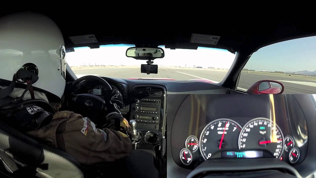 200 MPH Run - C6 Z06 - Mojave Desert