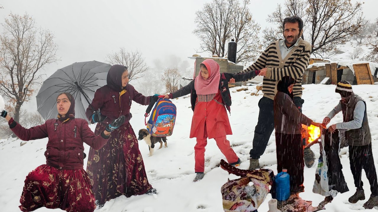 Leila’s Kind Heart in a Snowstorm | Heavy Snow, Lost Roads & a Family’s Warm Welcome